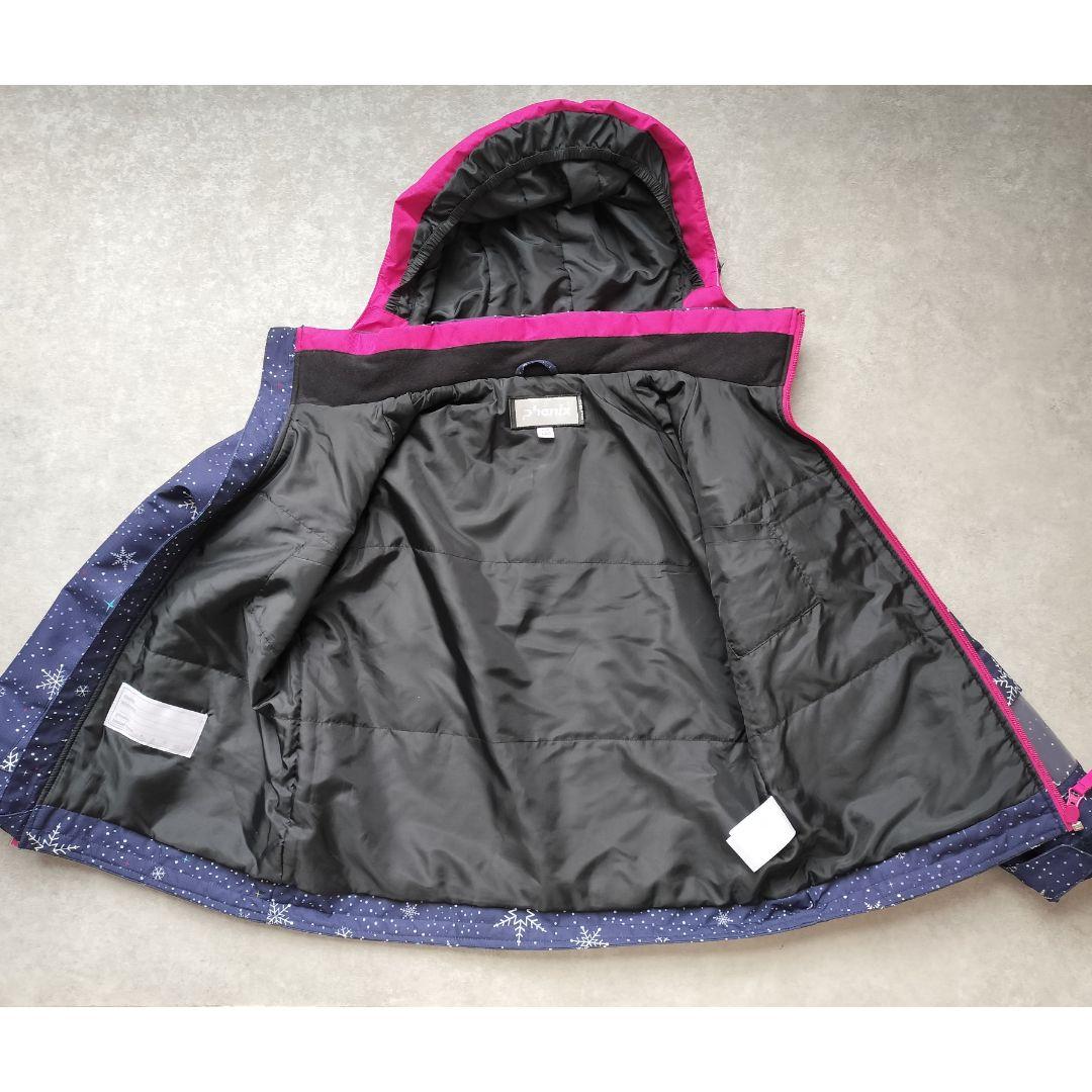 美品 Phenixスキーウェア 女の子 上下 140 130 雪結晶☆紺ピンク
