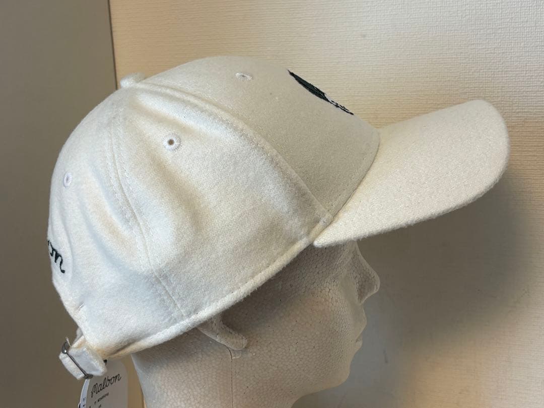 ニューエラ/帽子/マルボン/コラボ/ロゴ/別注/ゴルフ/限定/ホワイト/未使用