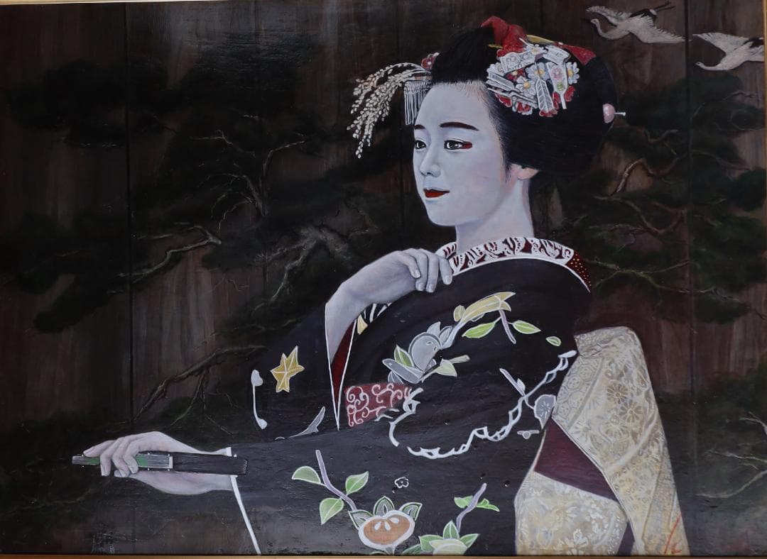 観乃舞（かんのまい）　油彩肉筆画