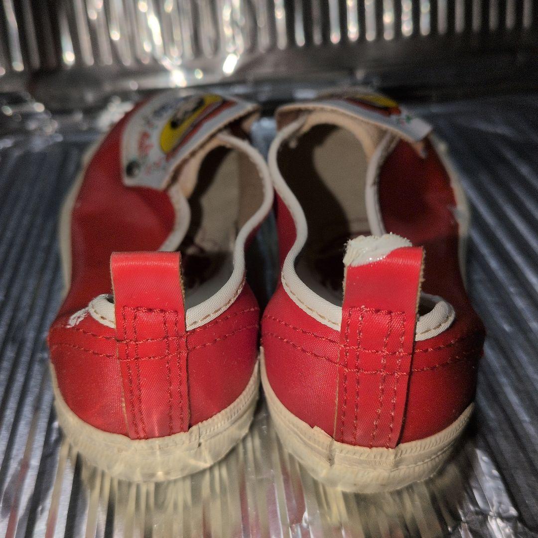 超昭和レトロなヴィンテージ子供運動靴未使用リボンの騎士