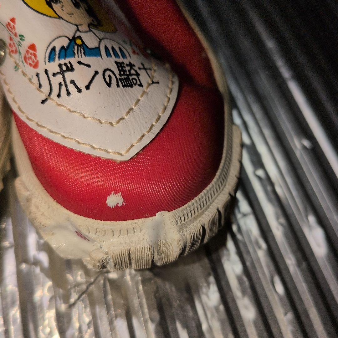 超昭和レトロなヴィンテージ子供運動靴未使用リボンの騎士