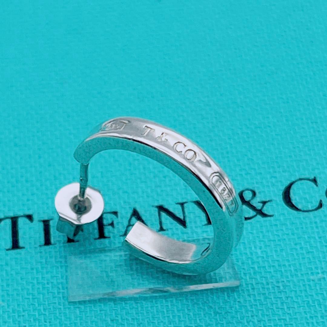 Tiffany & Co. ピアス　ナロー　フープ　1837 シルバー　片耳