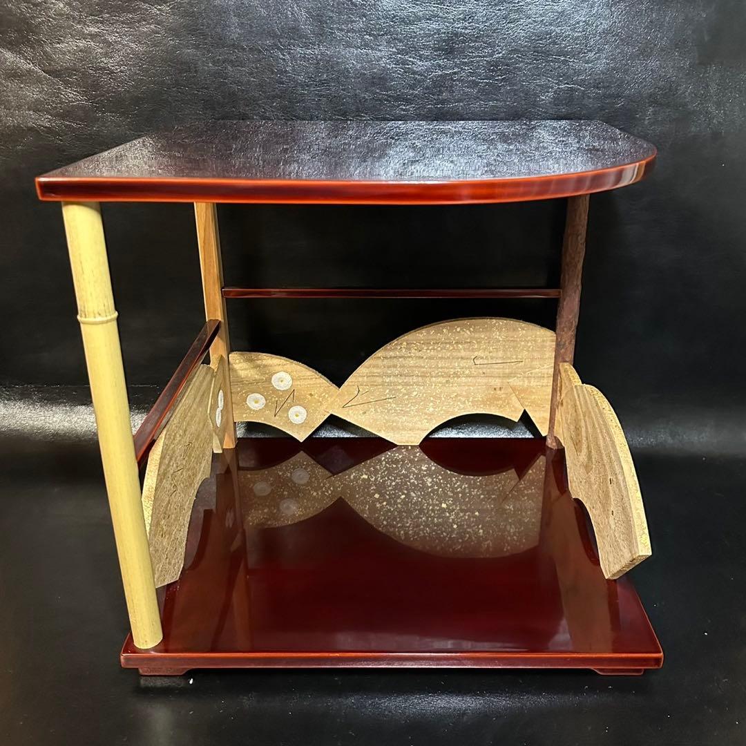 ★茶道具！鵬雲斎好写 寿扇棚！紙箱付！★