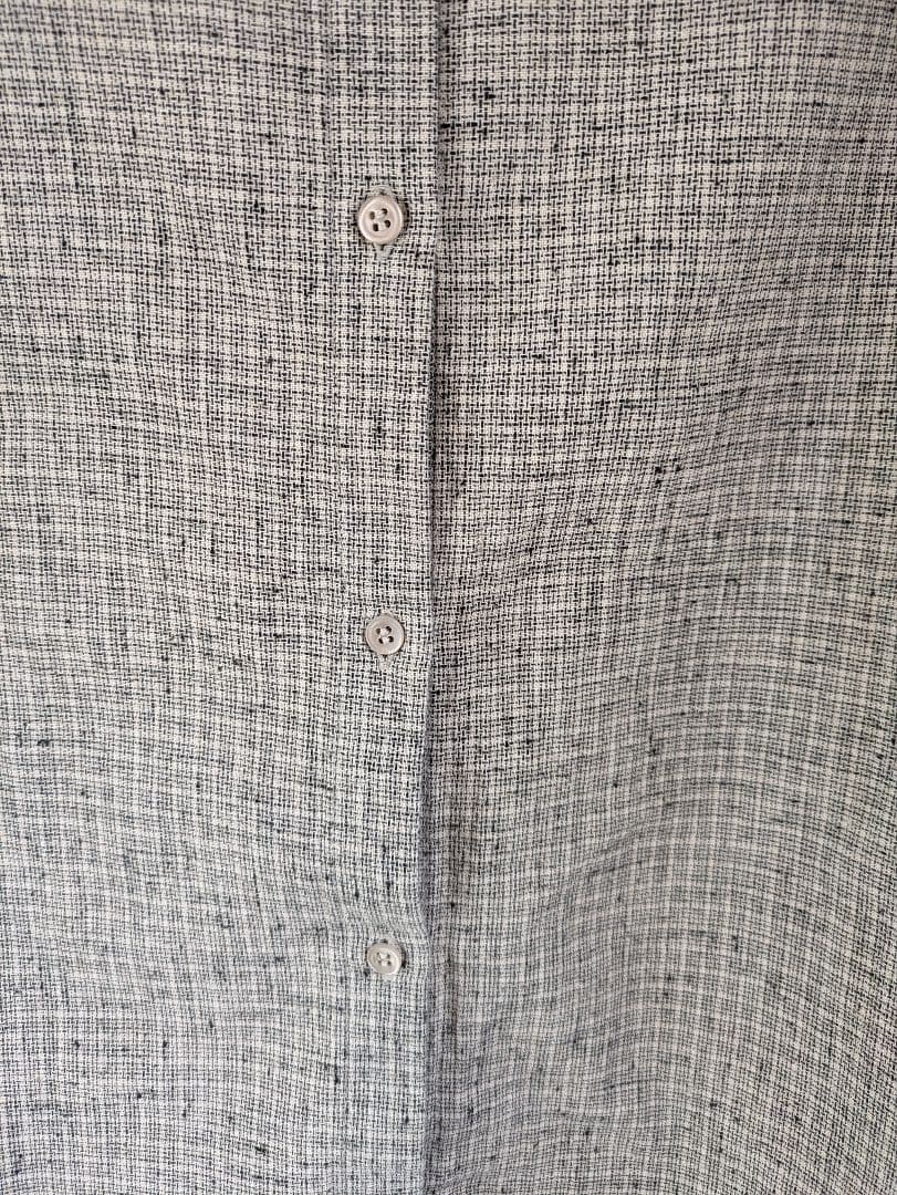 2025年 evam evaコットンリネン　チェックシャツ　30,800円