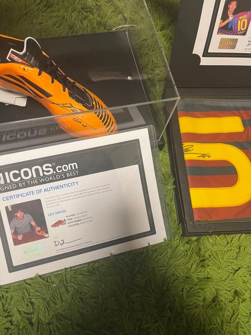 メッシ　シューズとユニフォーム