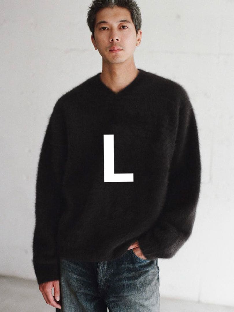 【LIDNM】Fox Cashmere V Knit