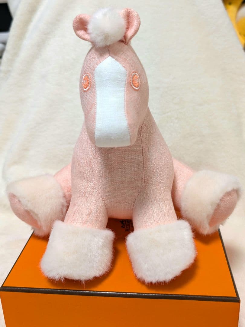 【あゆら様/箱付】/HERMESぬいぐるみ/ベビーエルミー/ローズリラ
