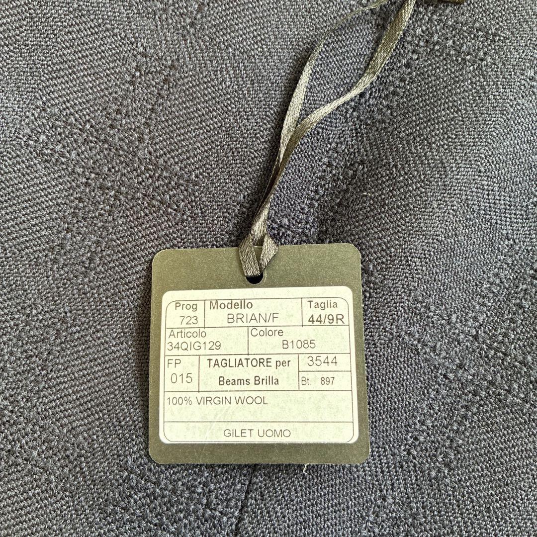 【極美品】TAGLIATORE タリアトーレ ジレ ベスト 44 ネイビー