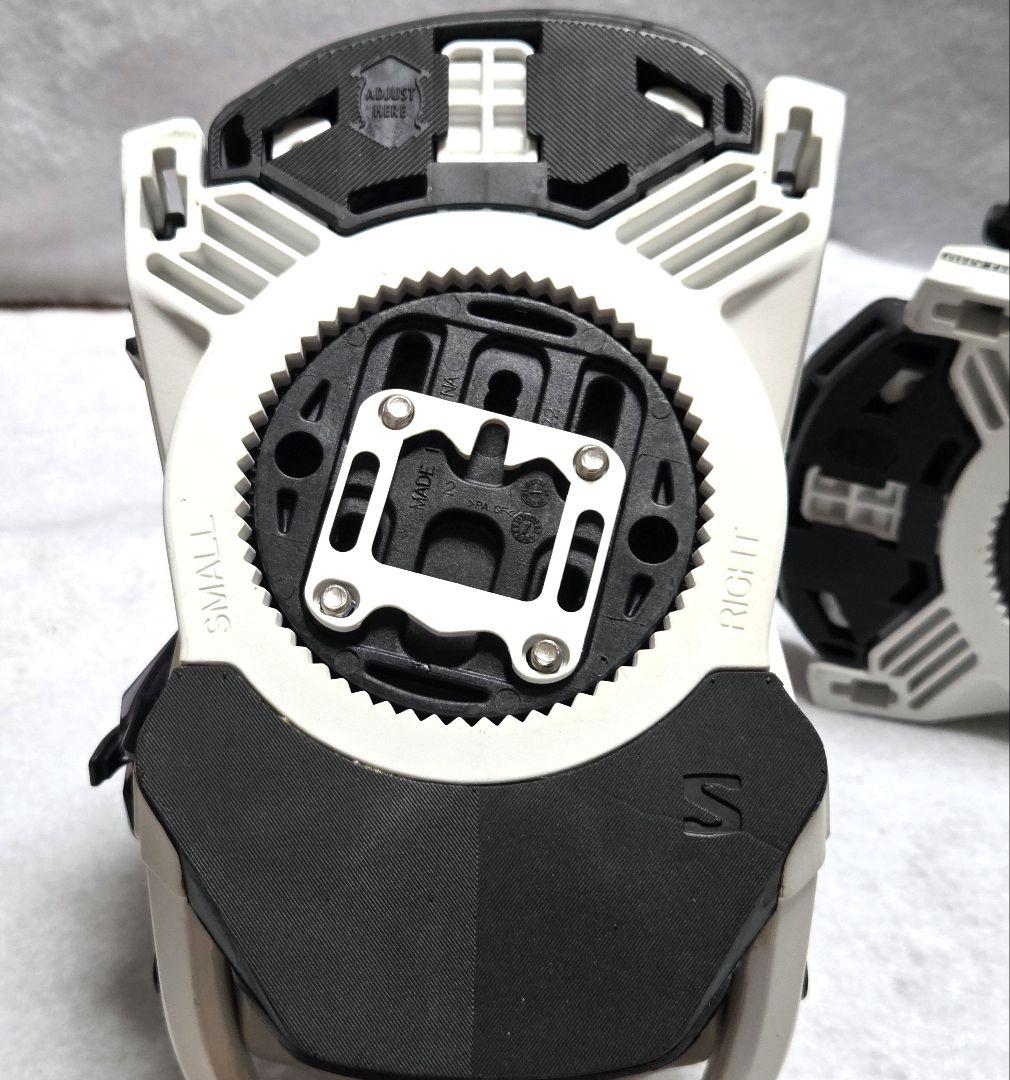 SALOMON RHYTHM ホワイト スノーボード ビンディング Sサイズ