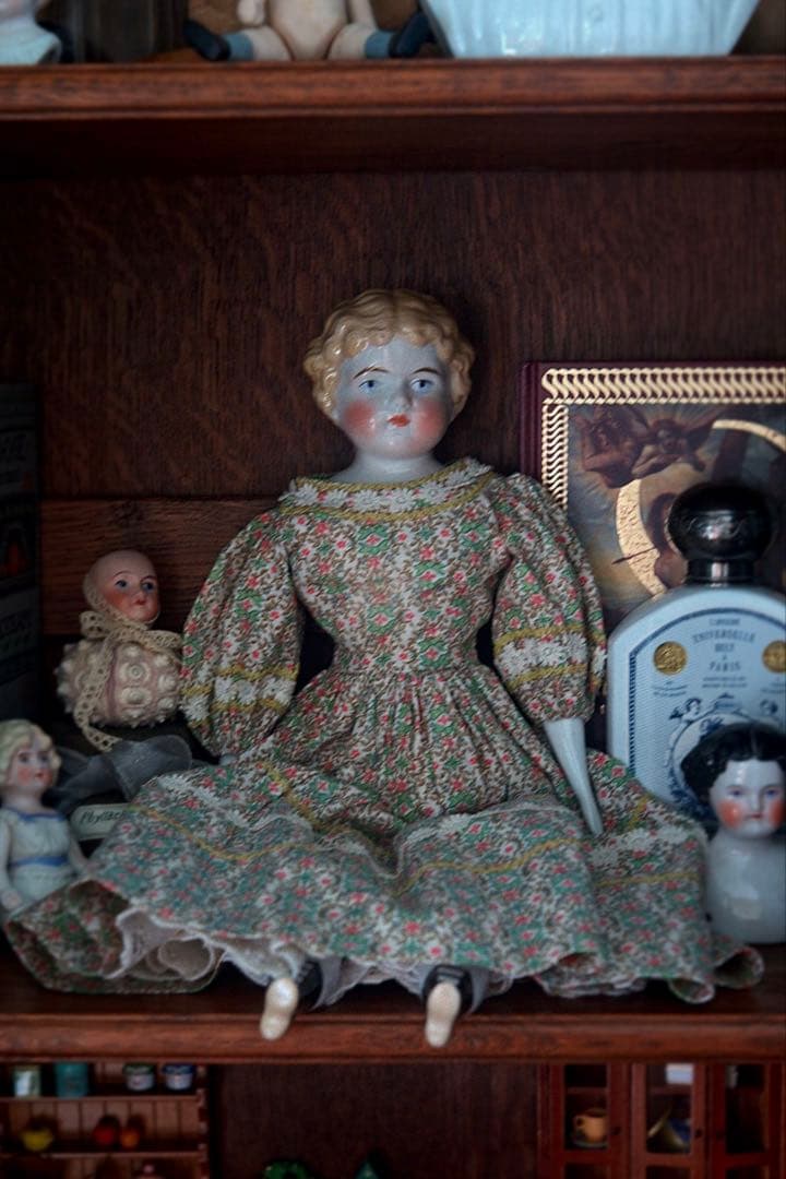 アンティーク チャイナヘッドドール ビスクドール ドイツ ブロカント