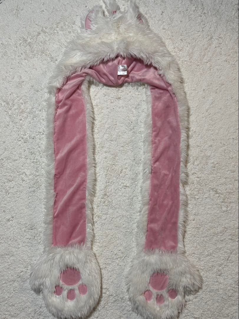 ディズニー　マリーちゃん　マフラーキャップ　リボンなし