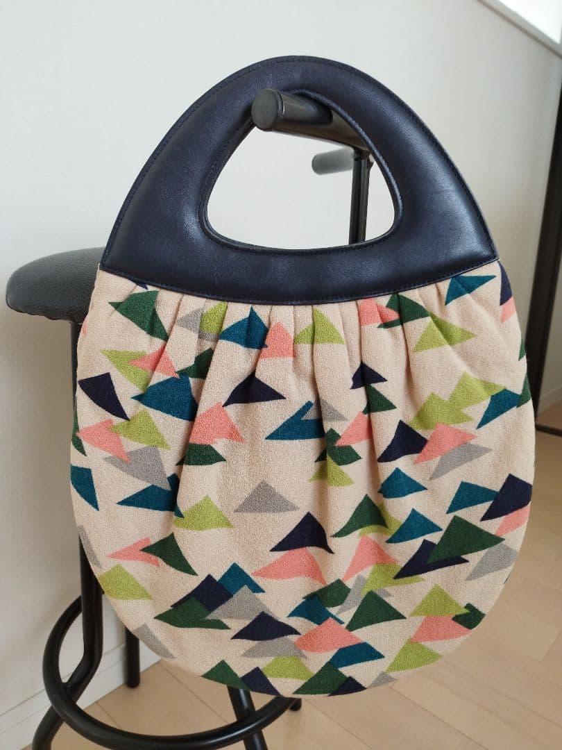 専用★ミナペルホネン★シェルバッグ★手持ち・底がレザータイプ