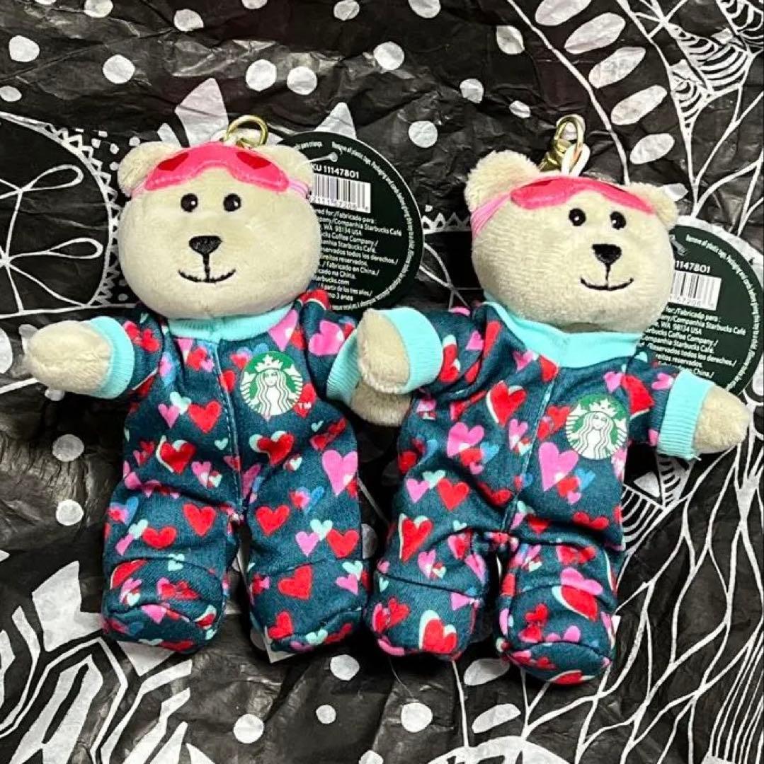 スターバックス　メキシコ　バレンタイン　ミニベアリスタ　キーチェーン　セット