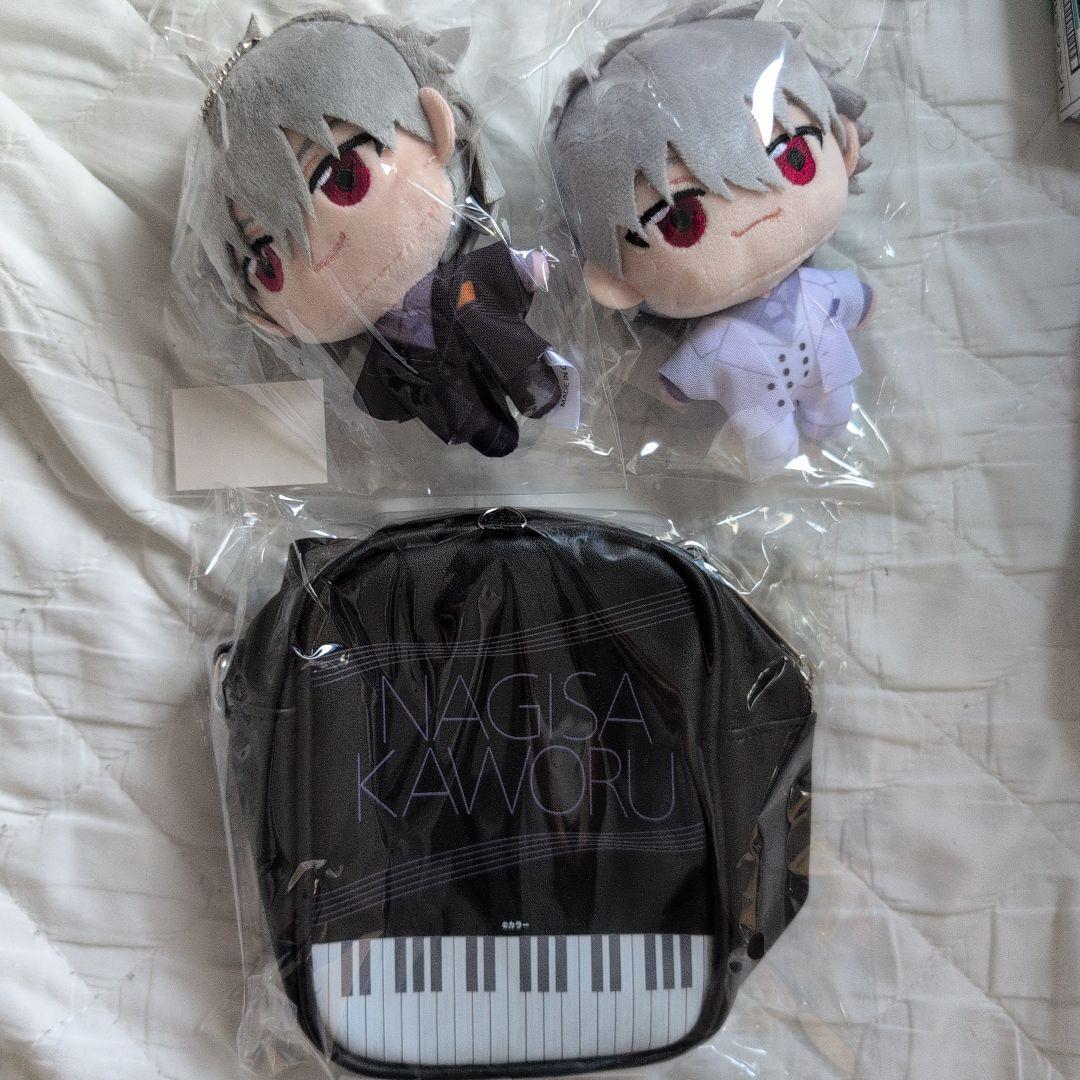 エヴァンゲリヲン 渚カヲル展 ぬいぐるみポーチ マスコット2種セット
