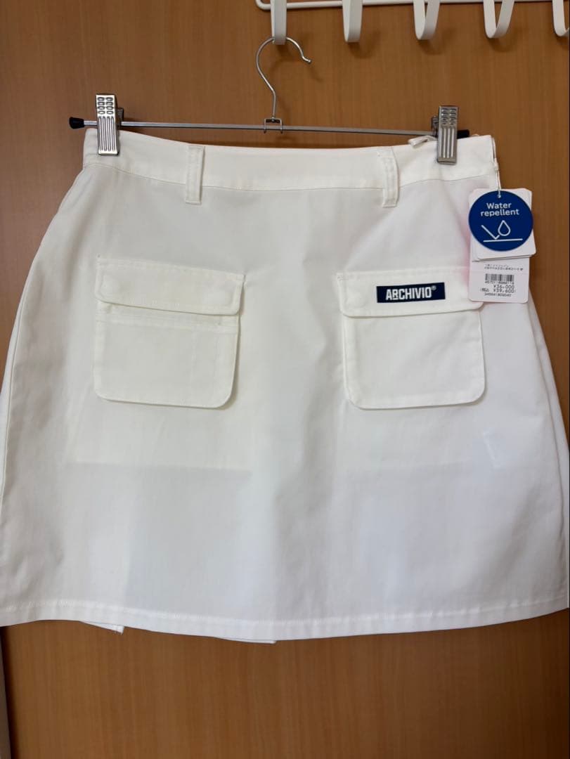 ABCHIVIO ホワイト プリーツスカート