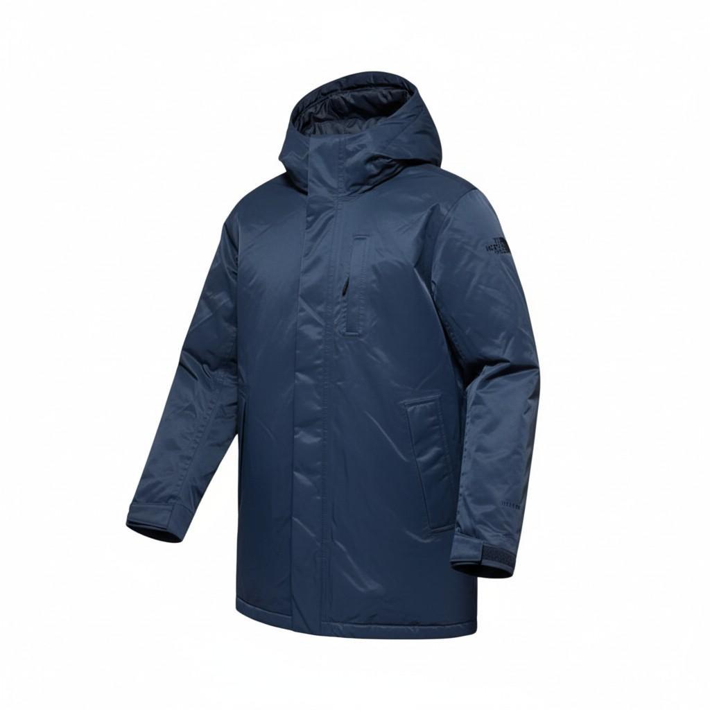 ノースフェイス ロングダウンコート ホワイトレーベル ネイビー