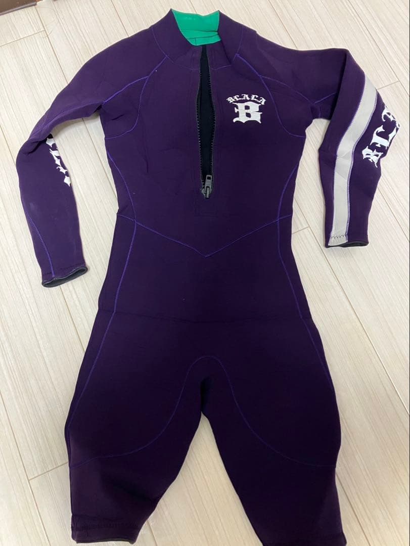 BLALAパープル ウェットスーツ フロントジッパー