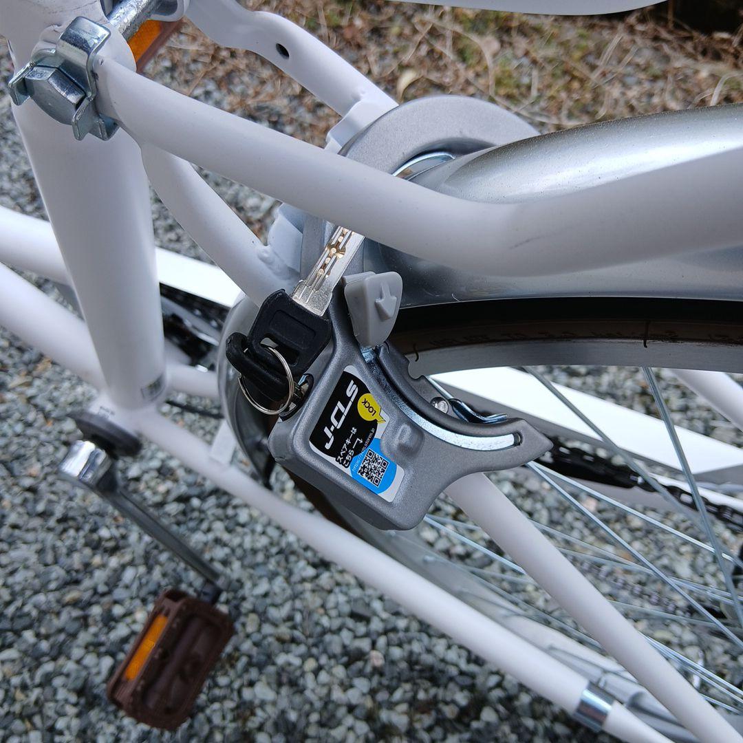 新品未使用品　シティサイクル ホワイト　自転車　26インチ　兵庫　玉越　変則有
