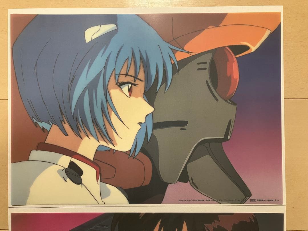 新世紀エヴァンゲリオン 限定 印刷セル画 セル倶楽部 綾波レイ　碇シンジ　2枚