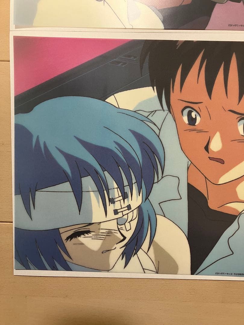 新世紀エヴァンゲリオン 限定 印刷セル画 セル倶楽部 綾波レイ　碇シンジ　2枚