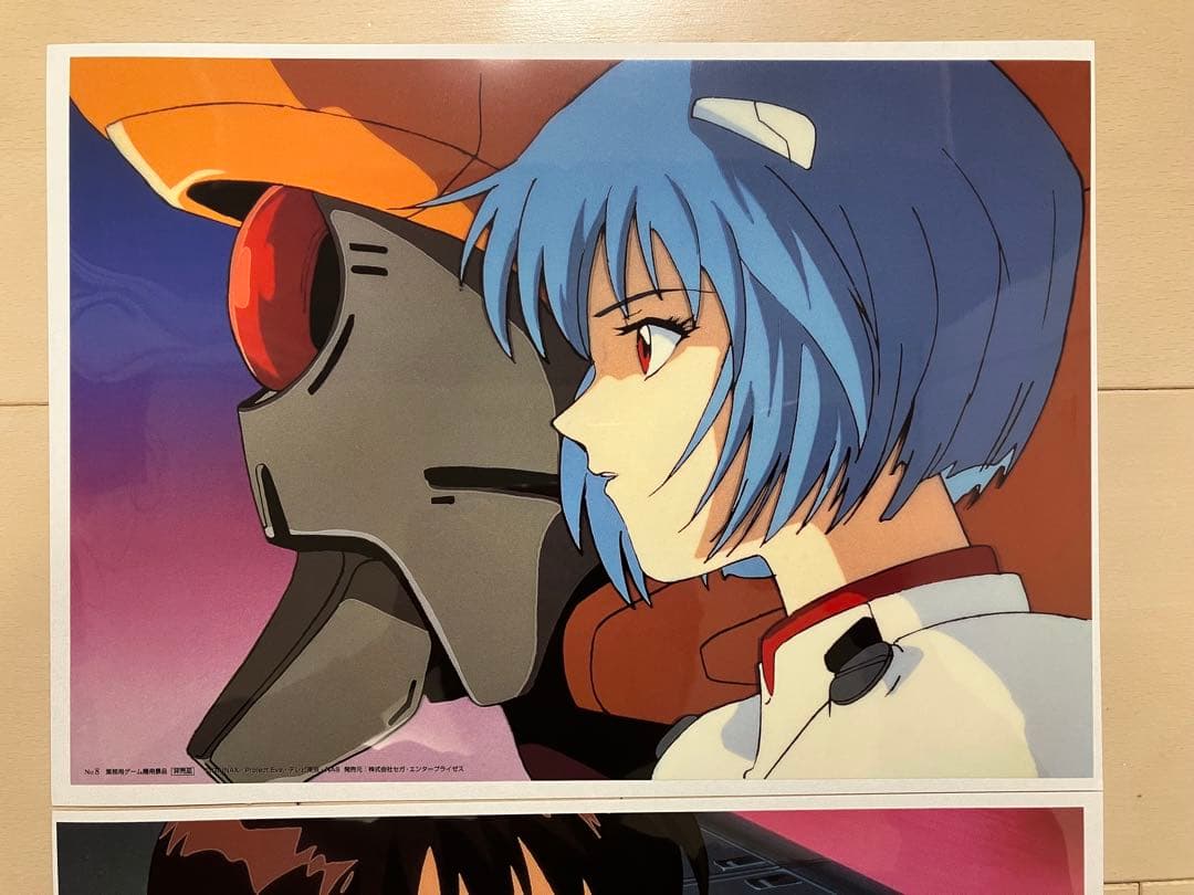 新世紀エヴァンゲリオン 限定 印刷セル画 セル倶楽部 綾波レイ　碇シンジ　2枚