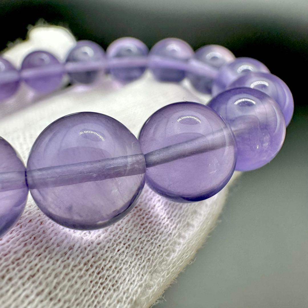 レアカラー！！　パープルフローライト　ブレスレット⑤