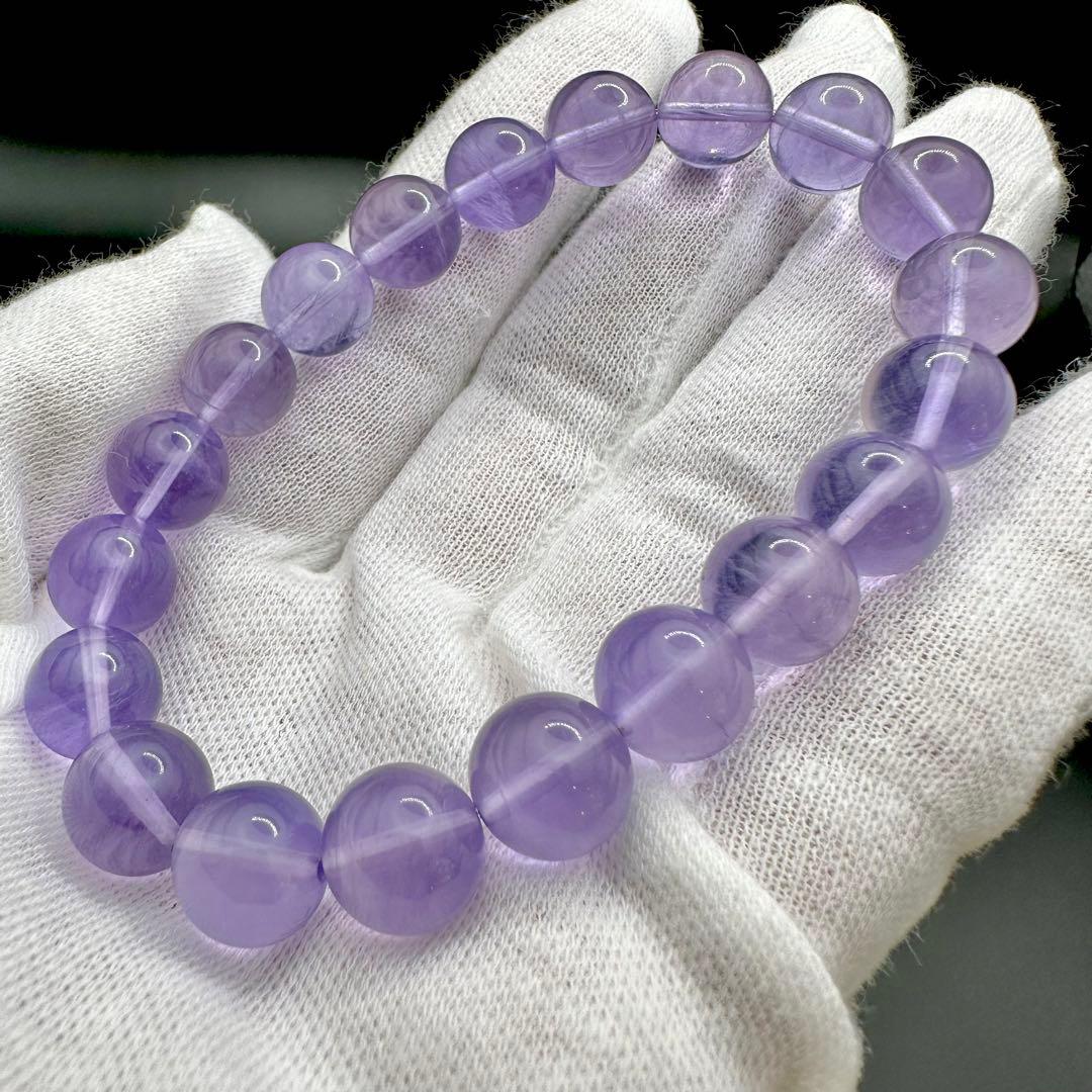 レアカラー！！　パープルフローライト　ブレスレット⑤