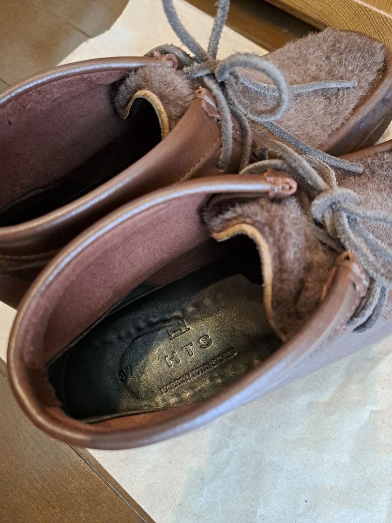 【専用出品】HTS ハイカットワラビー ブーツ モカシン シープスキン ブラウン