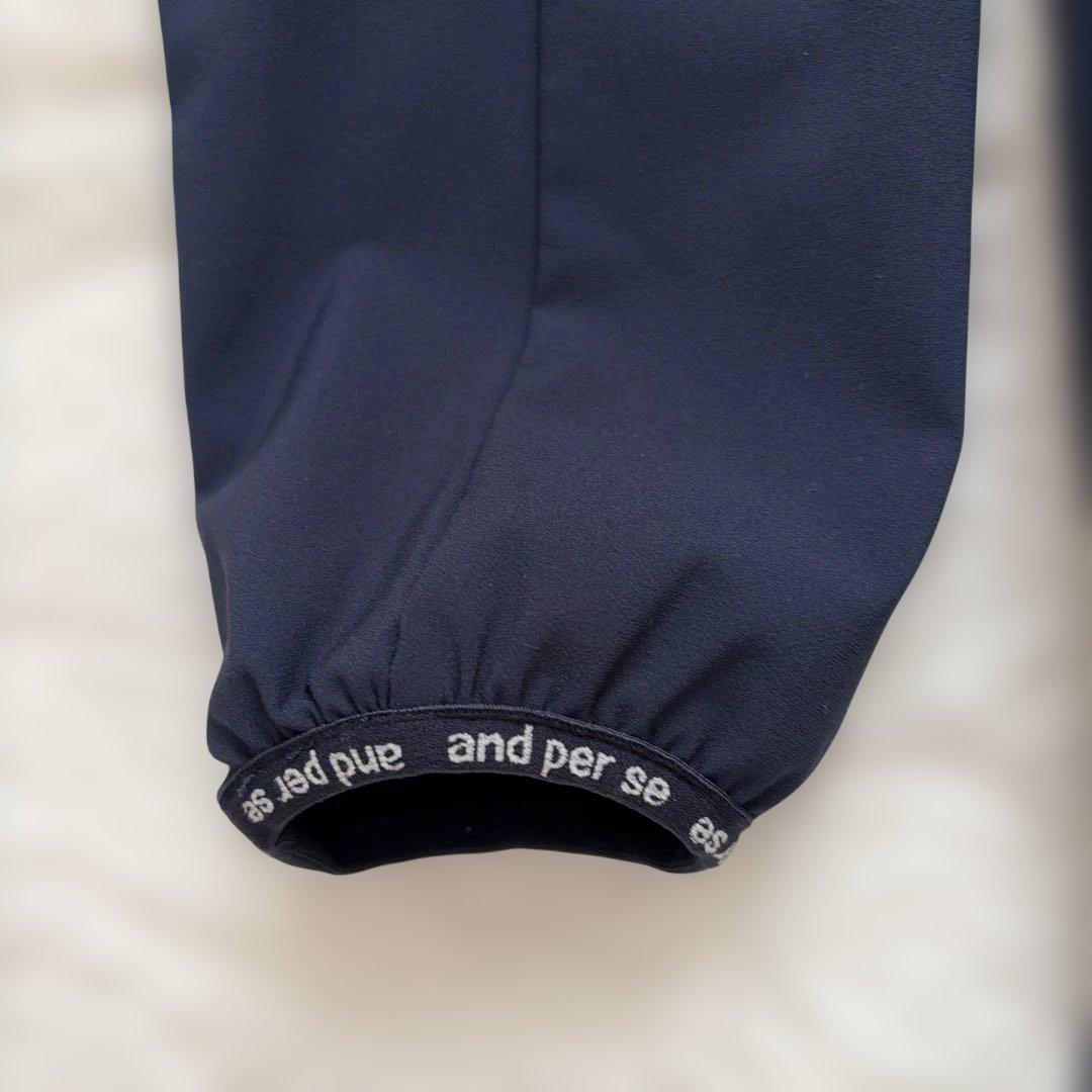 and per se ネイビー スポーツジャケット