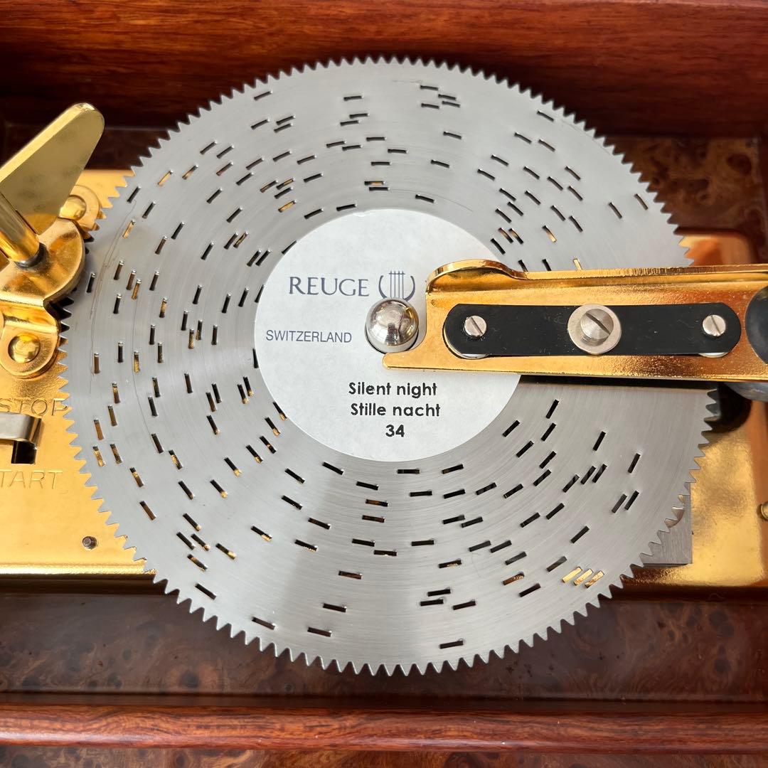 【貴重】REUGE MUSIC ディスクオルゴール 音楽ディスク14枚付き