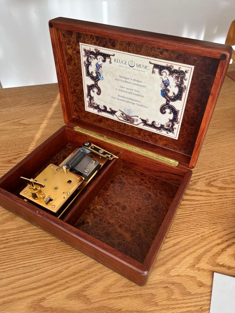 【貴重】REUGE MUSIC ディスクオルゴール 音楽ディスク14枚付き