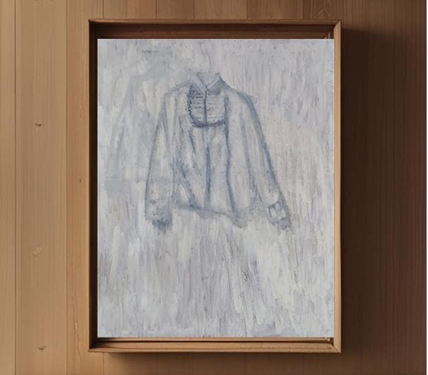 73×91㎝「白いブラウス」油彩・原画・F30