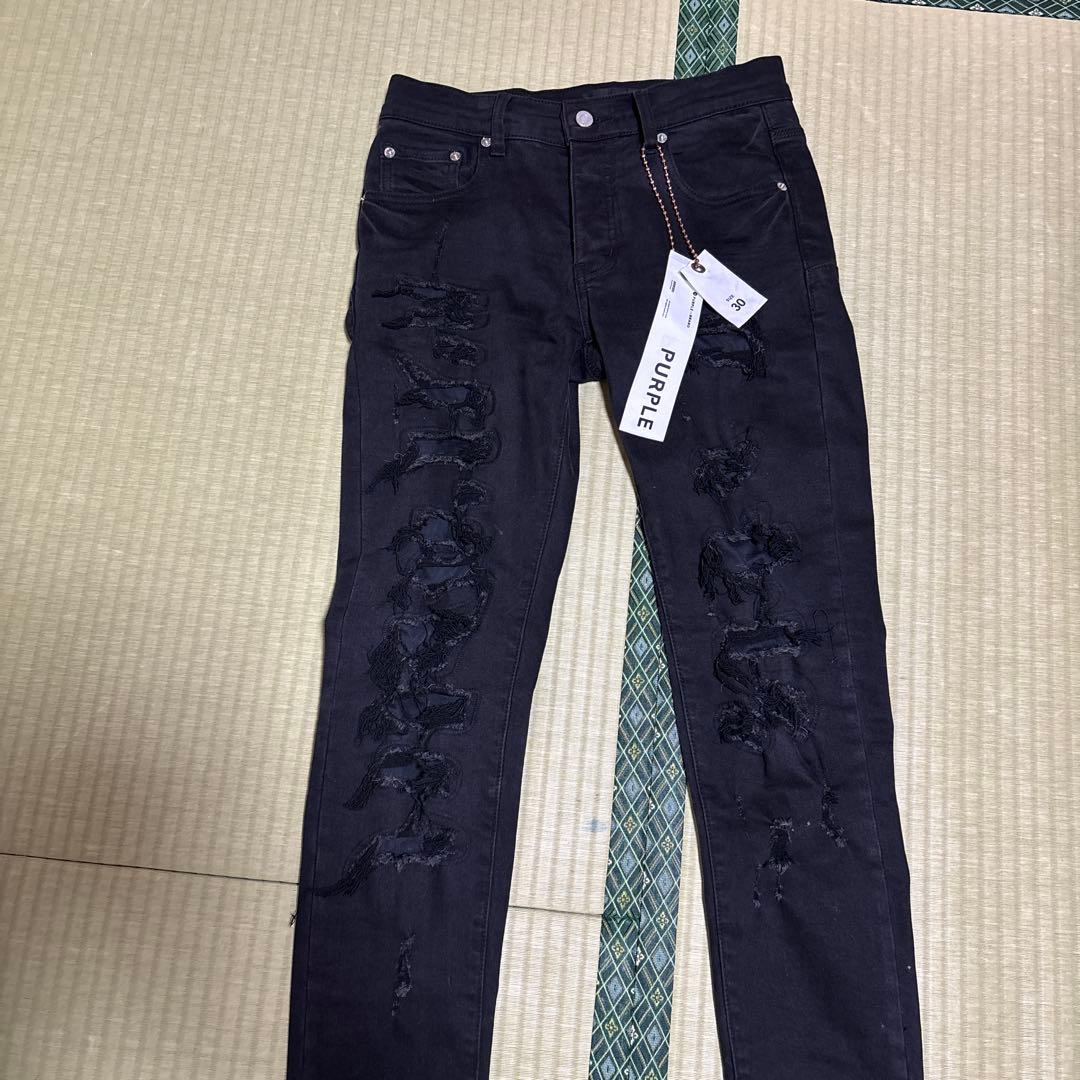 PURPLE BRAND スキニーデニム ブラック 30