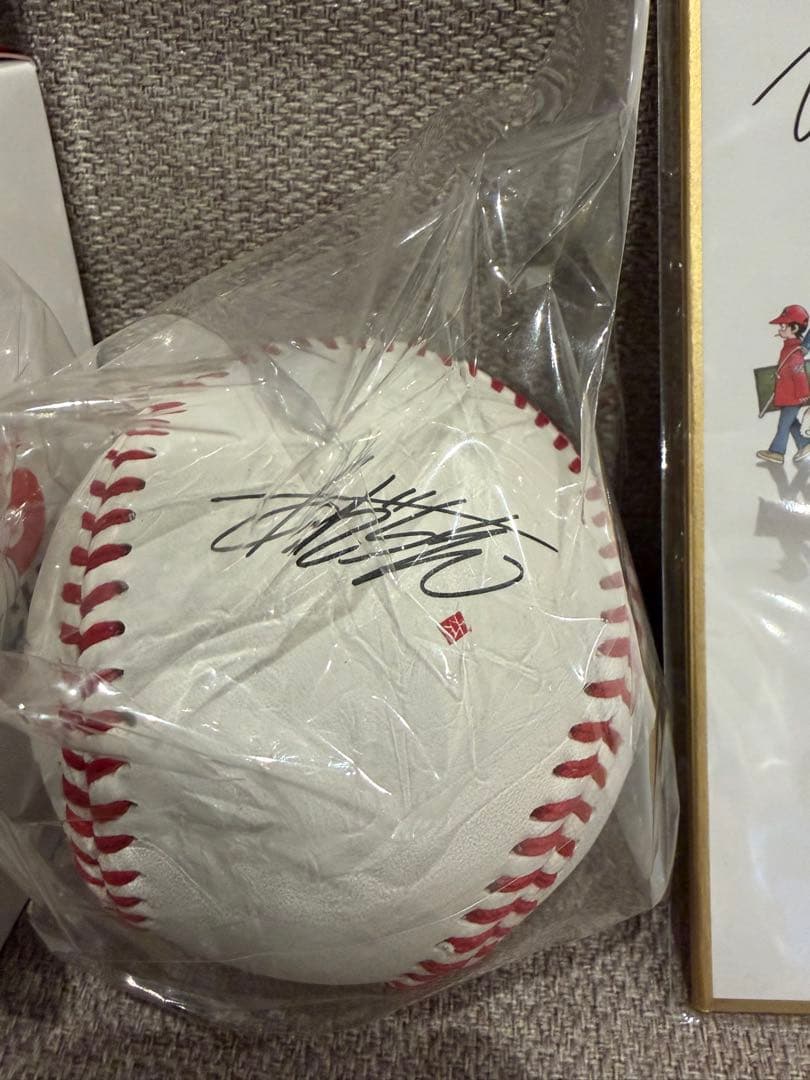 画業55周年記念　あだち充展プレミアム特典　サインボール　色紙