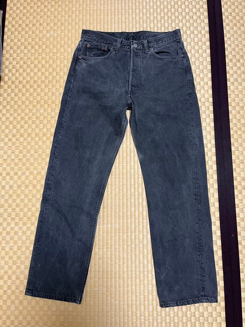 Levi's 501 ブラックデニム W33 L30 90年代USA製 後染め