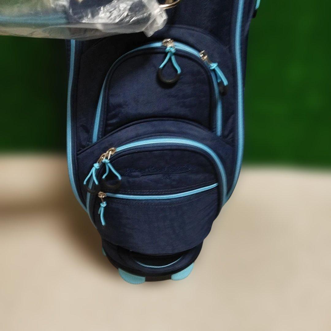 未使用 TRANS CONTINENTS GOLF キャディバッグ ネイビー