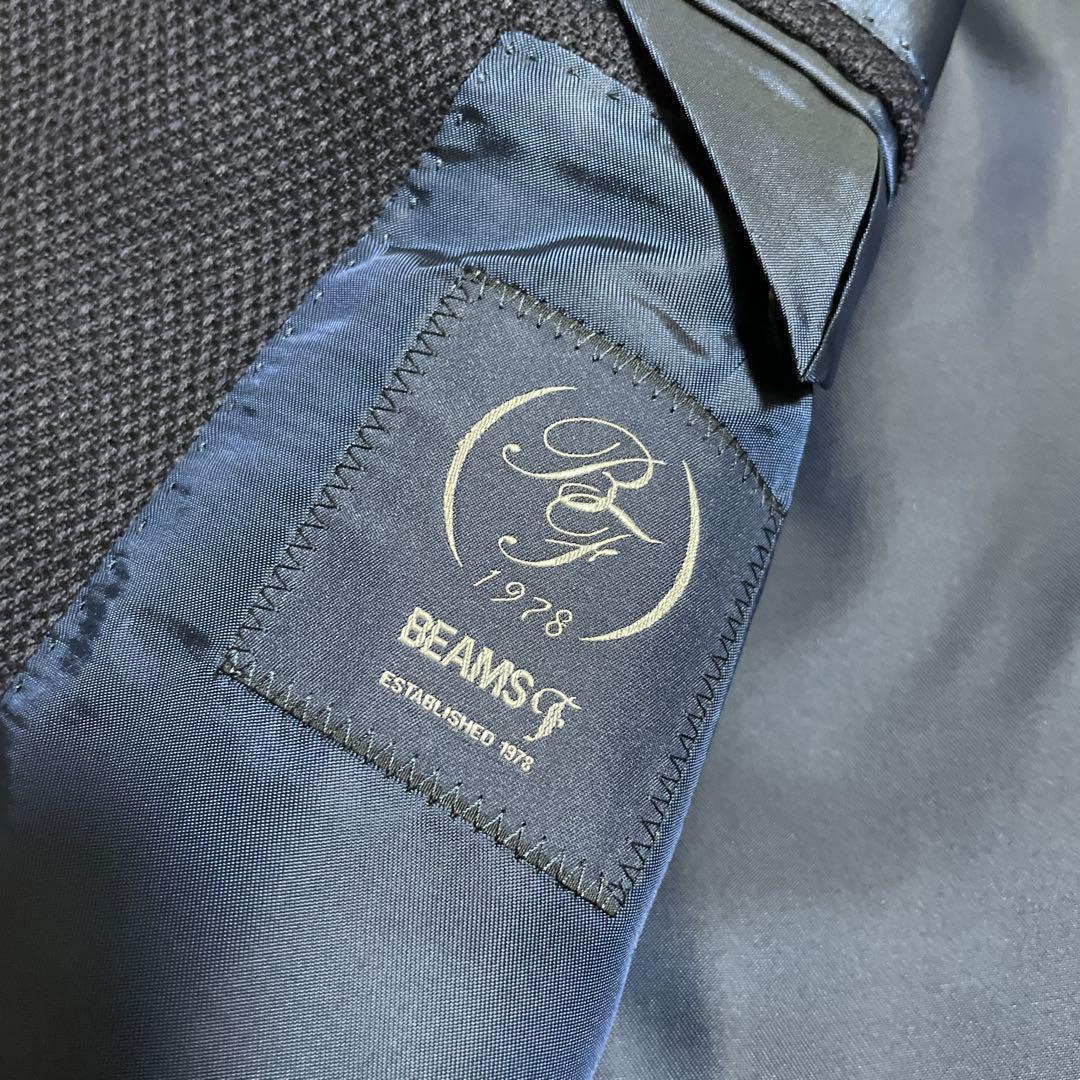 BEAMS F ネイビージャケット パッチポケット サイズ46 美品