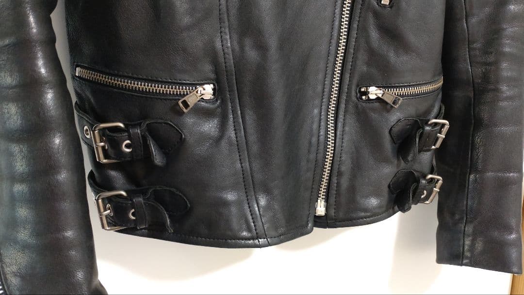 セリーヌceline フィービー　ブラック バイカー　ライダースジャケット