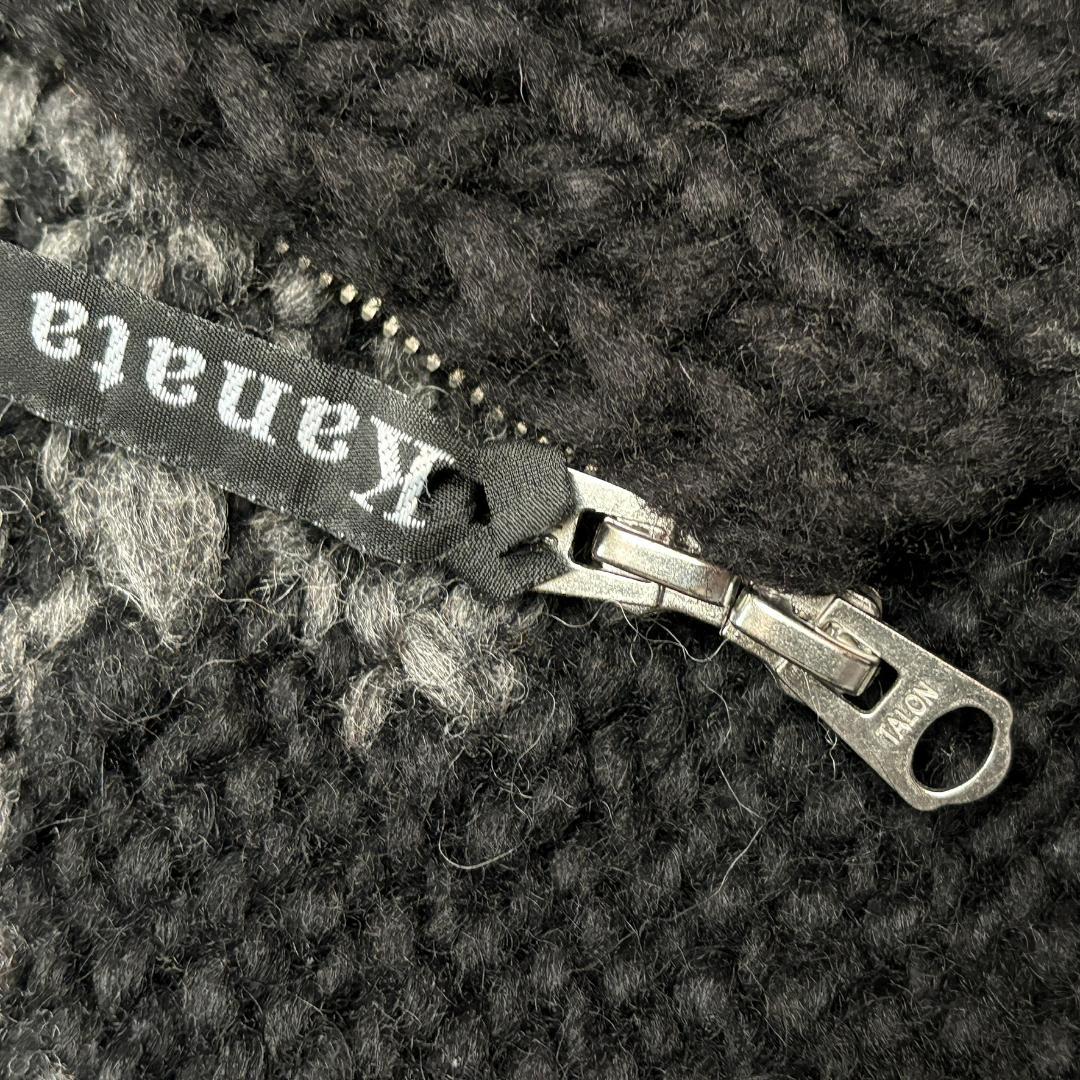 希少　Kanata　カナダ製　ハンドニット スカル 別注モデル　カウチンセーター