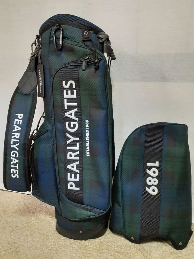 PEARLY GATES /スタンド式 キャディバッグ ブラックウォッチ 未使用