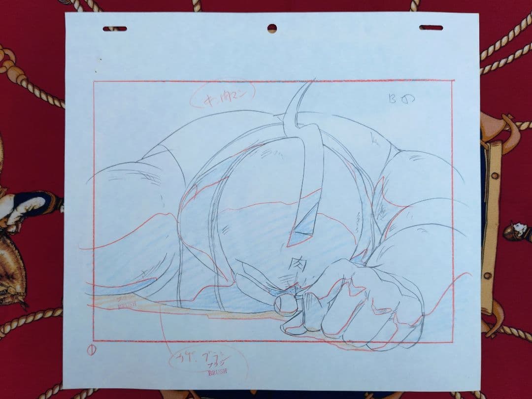 キン肉マン セル画 手描き 原画 スグル ゼブラ 当時物