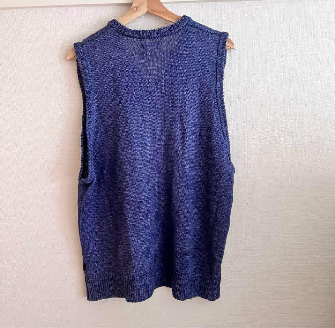 トップス STUSSY loose knit linen vest 24ss