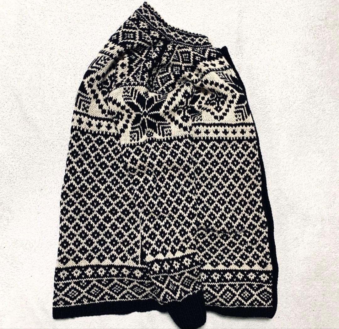 ラルフローレン ノルディック　ハンドニット　カーディガン　コンチョボタン