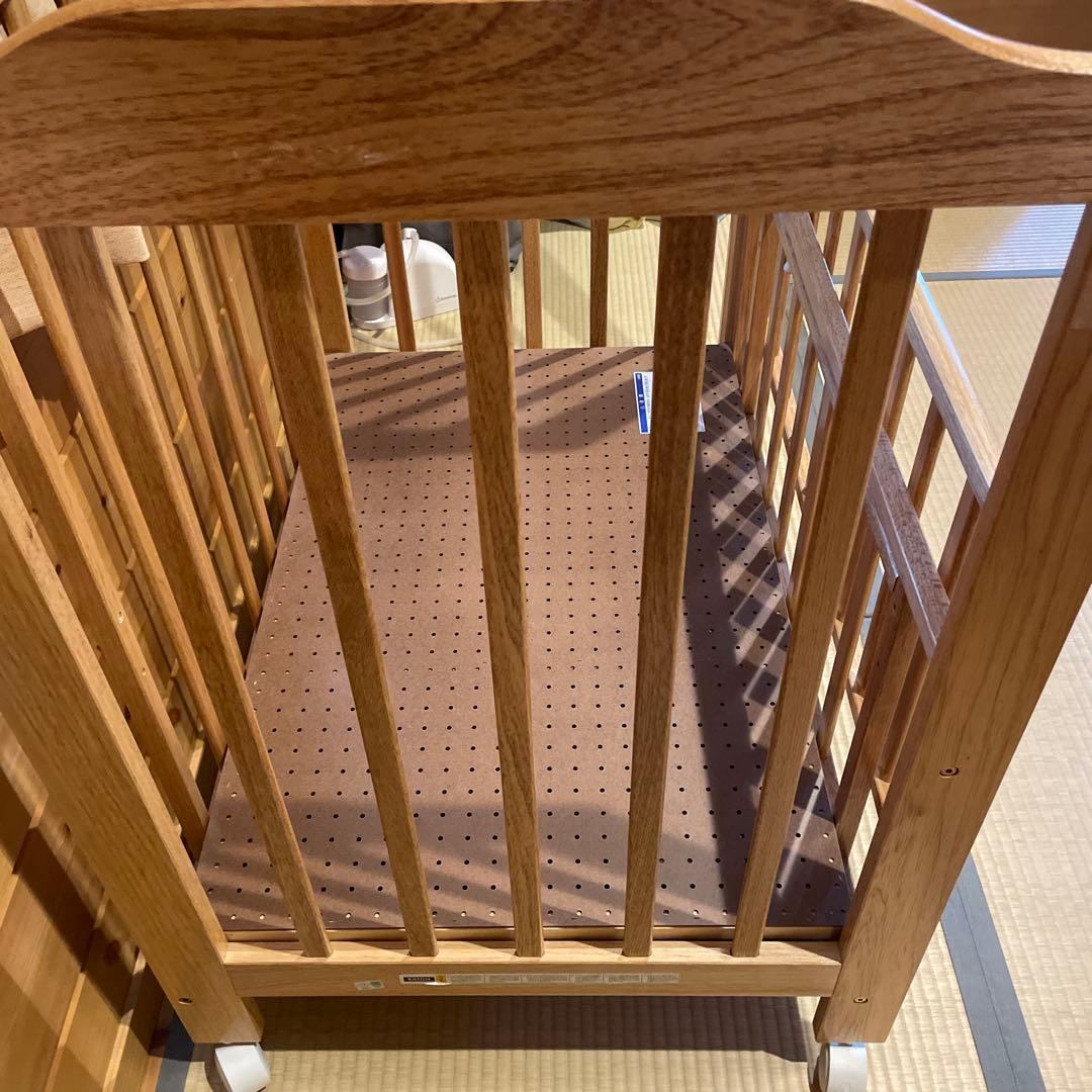 【送料込】KATOJI カトージ　ベビーベッド　ミニタチベッド