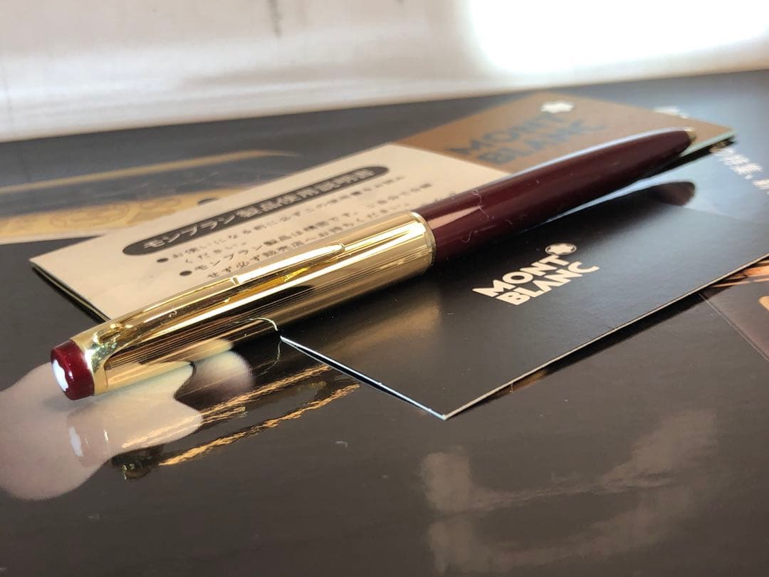 美品⭐️金運を呼ぶ！⭐️ロールゴールド総金張りキャップ&ボルドーNo78⭐️モンブラン