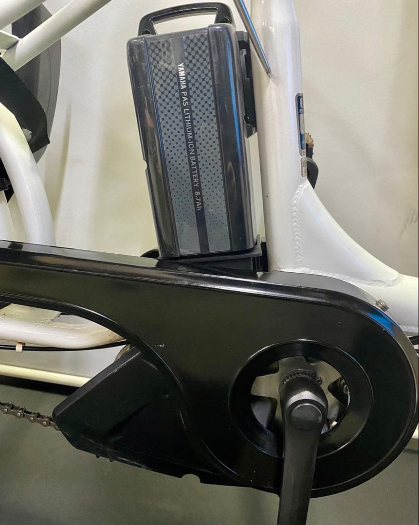 1年保証 ヤマハ　パスバビー　20インチ　子供乗せ　白色　電動アシスト自転車