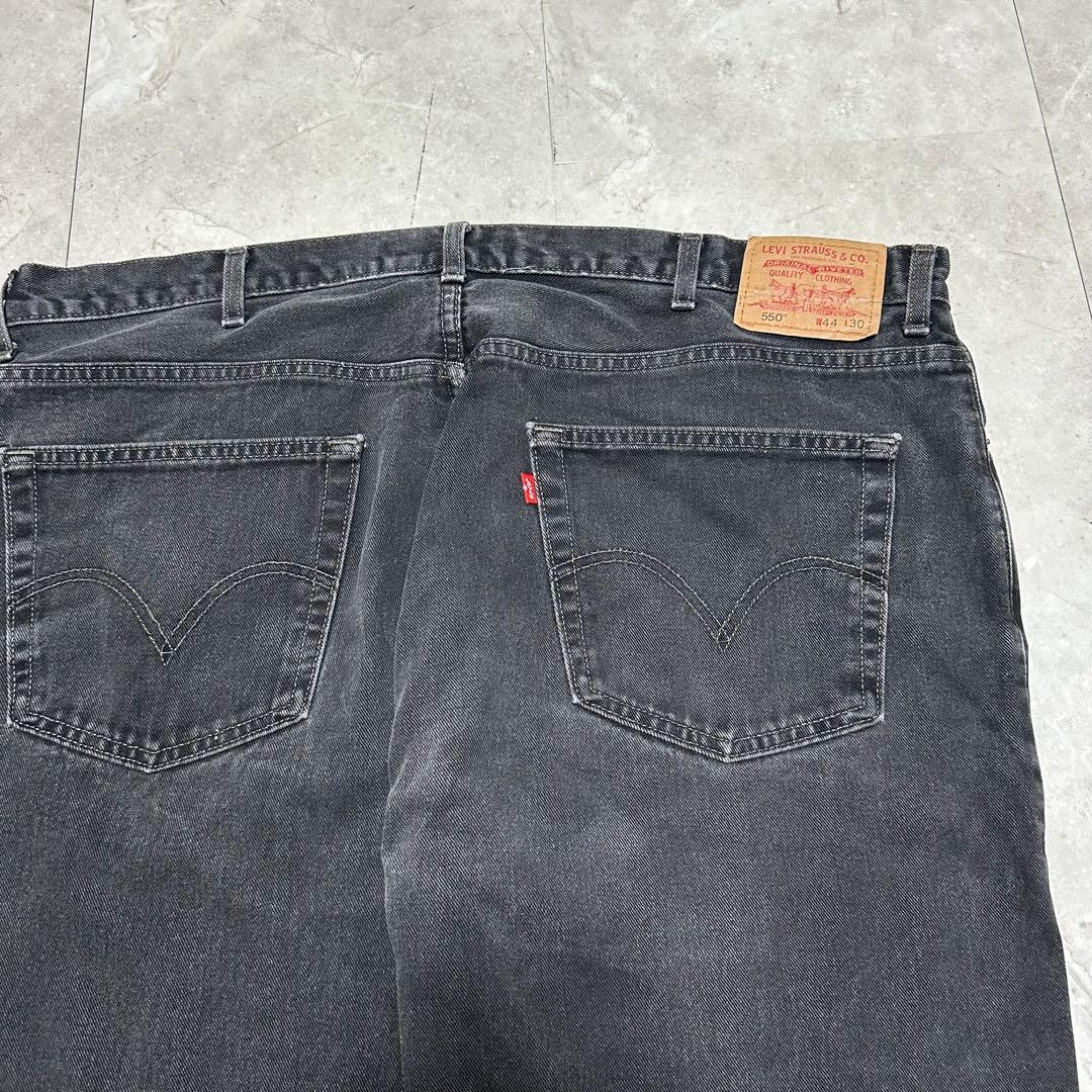 Levi's 550 バギー　カナダ製　w44l30 ブラックデニム メンズ