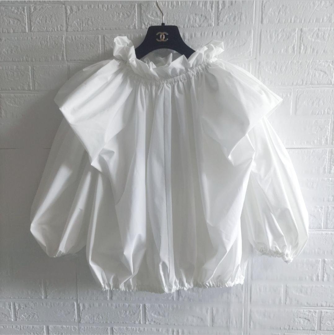 美品✨Seventen セブンテン　2WAYバルーンドレープ　ブラウス