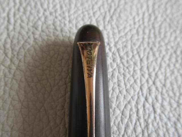 極希少美品 大正時代◆ほていや ベークライト製 ペン先①14KT GOLD 細字