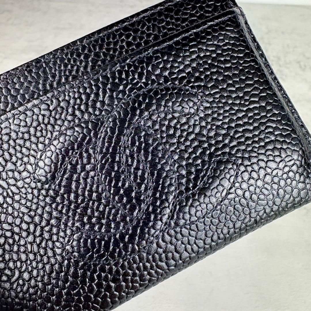 CHANEL シャネル　キャビアスキン　ヴィンテージ　カードケース　デコココ